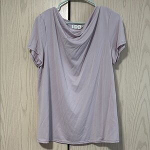 Maurices Light Purple Short Sleeve Top